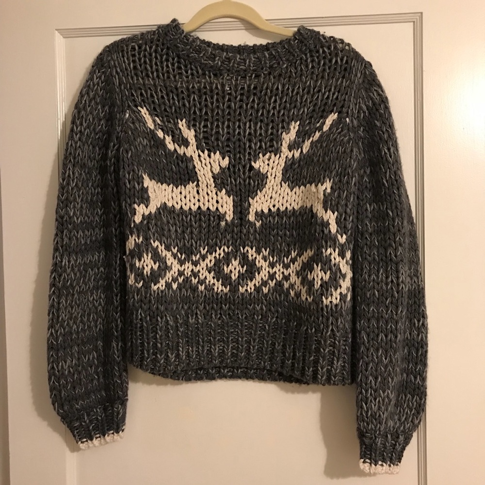 FREE PEOPLE knit sweater | 🎄✨😍